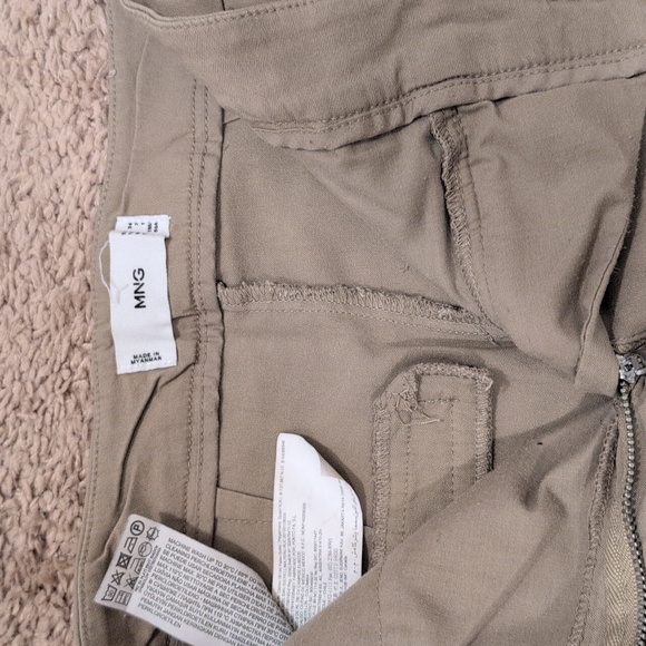 Mango Beige Casual Trousers - Picture 2 of 3